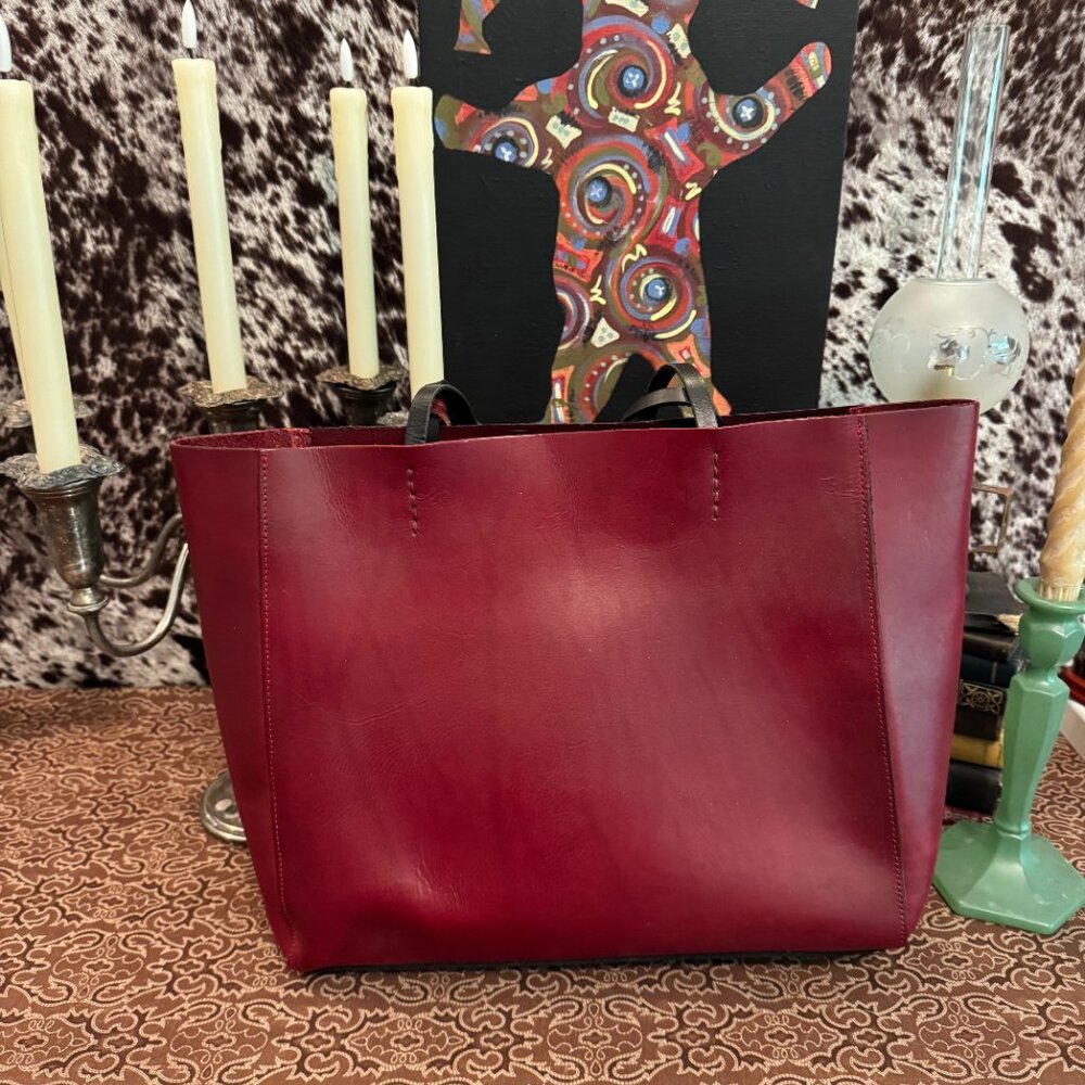 Old Trend "Out West" Tote In Merlot - Picture 2 of 4